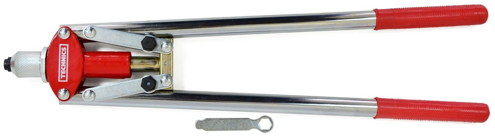 24-521 Заклепник метал. важільний, 3 змінні головки (3,2-4,8 мм),  425 мм | Technics