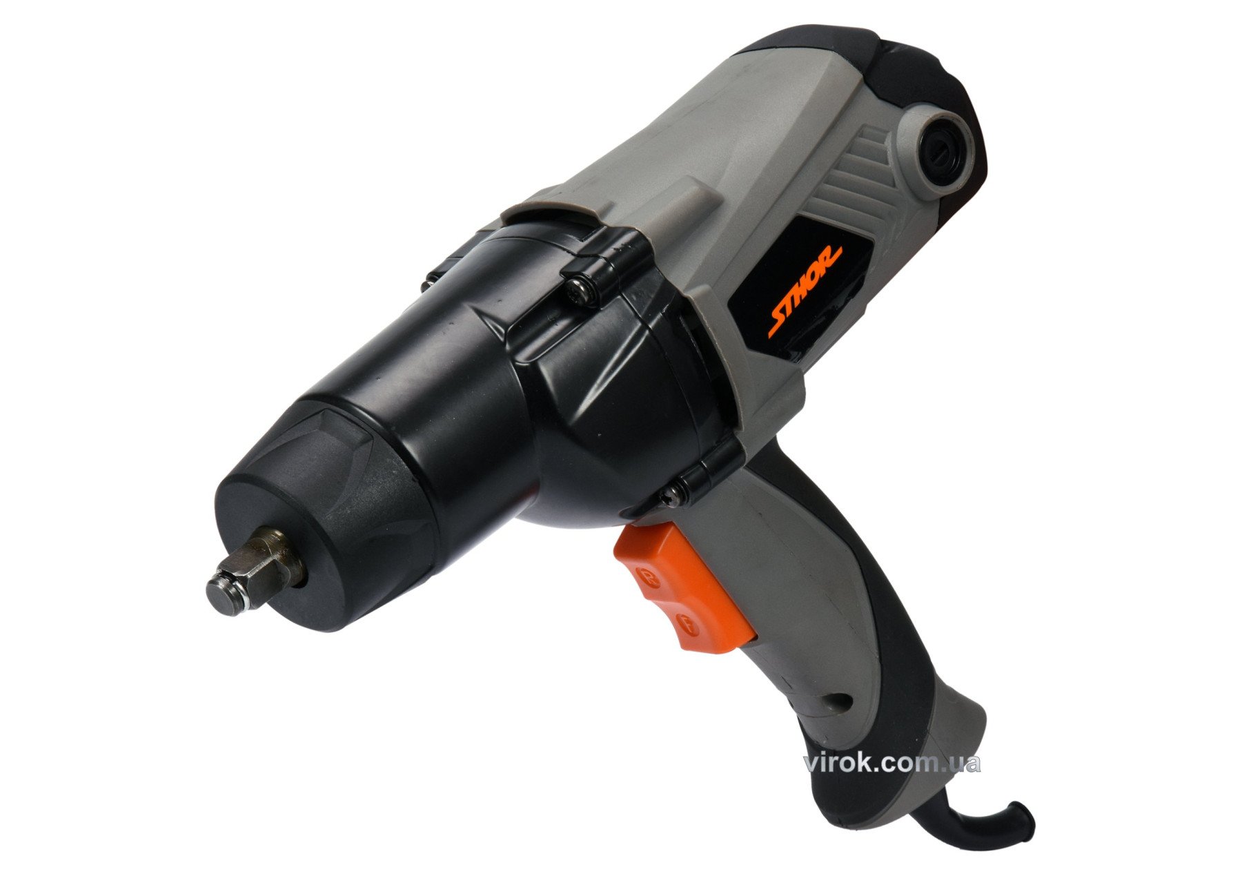 STHOR Гайковерт ударний мережевий до квадр. 1/2", P=1100 Вт, F=450 Nm, торц- 17, 19, 21, 22 мм  | 57