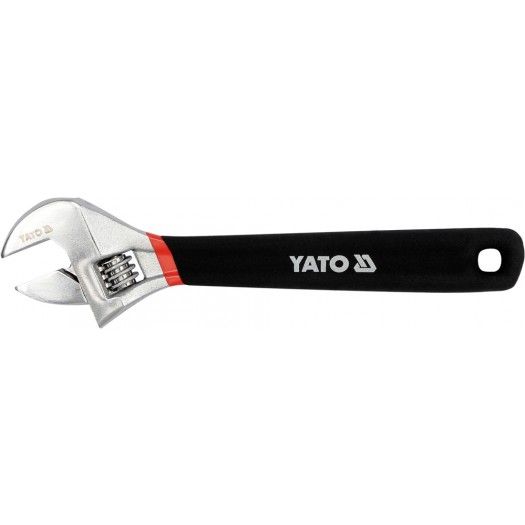YATO Ключ розвідний YATO : L= 200 мм, гумова ручка  | YT-21651