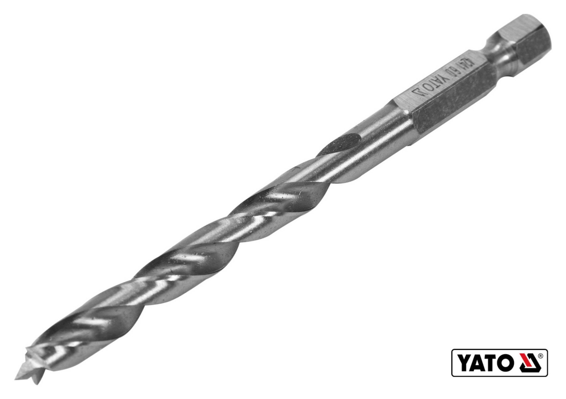 YATO Свердло по дереву YATO : Ø6 x 90/55 мм, хвостовик- HEX 1/4", HSS 4241  | YT-33863