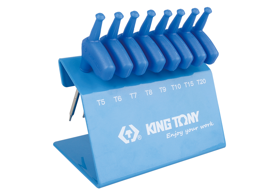 KING TONY Набор ключей TORX. T5-T20. 8 пр. | 24308PR