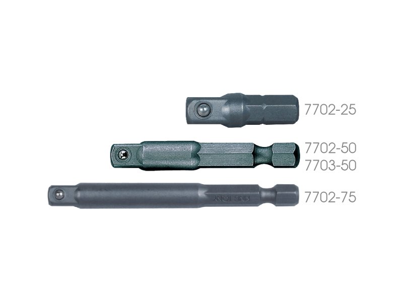 KING TONY Адаптер для бит 1/4" 50мм | 7702-50