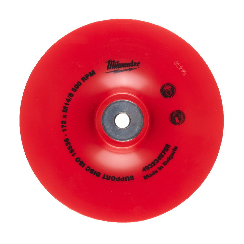 Milwaukee Диск тарельчатый гибкий 170 мм для шлифмашин угловых и полировальных; М14. // 4932345758