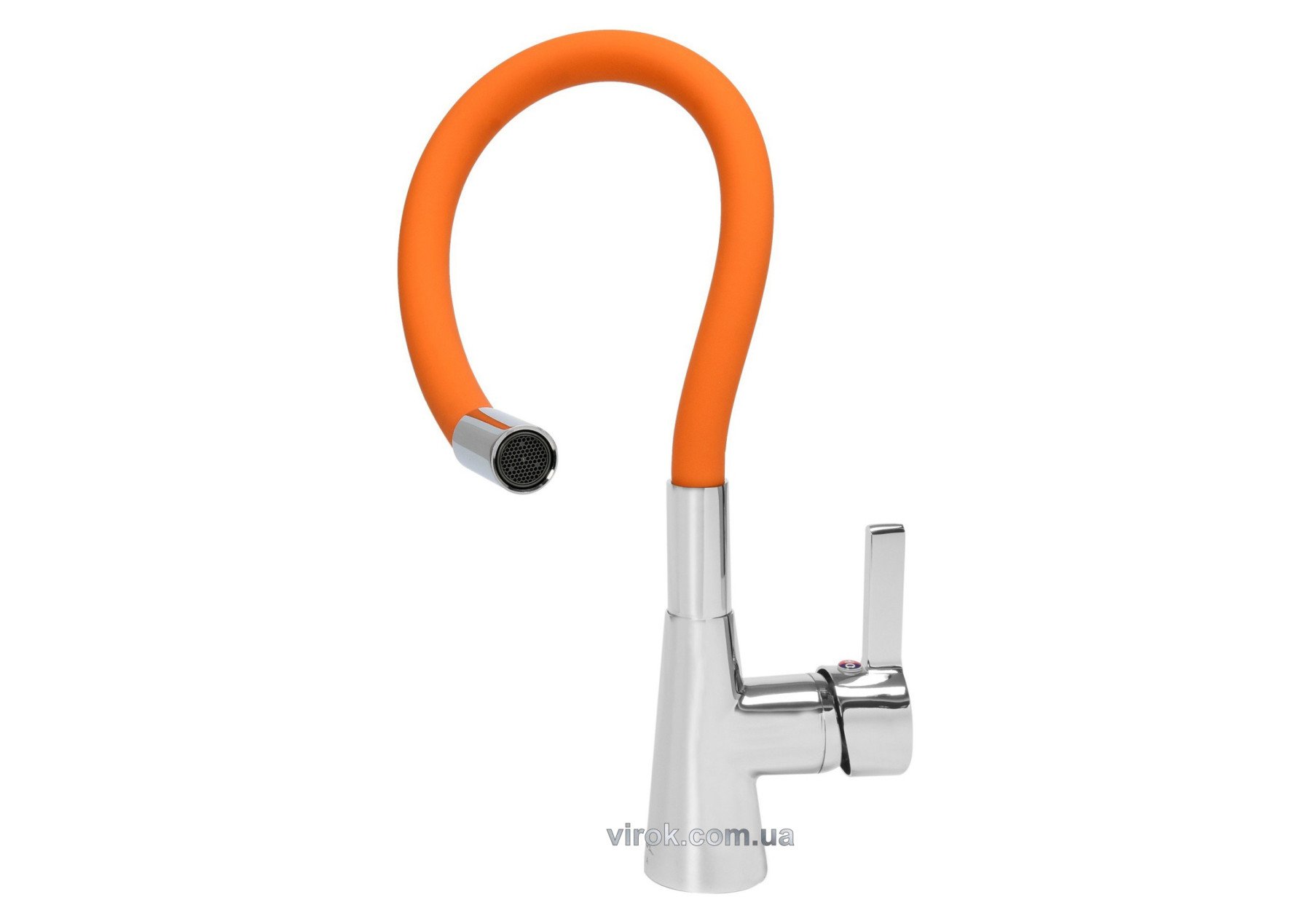 FALA Змішувач води "FLEXIBLE" для раковини з гнучкою оранжевою лійкою  | 75708