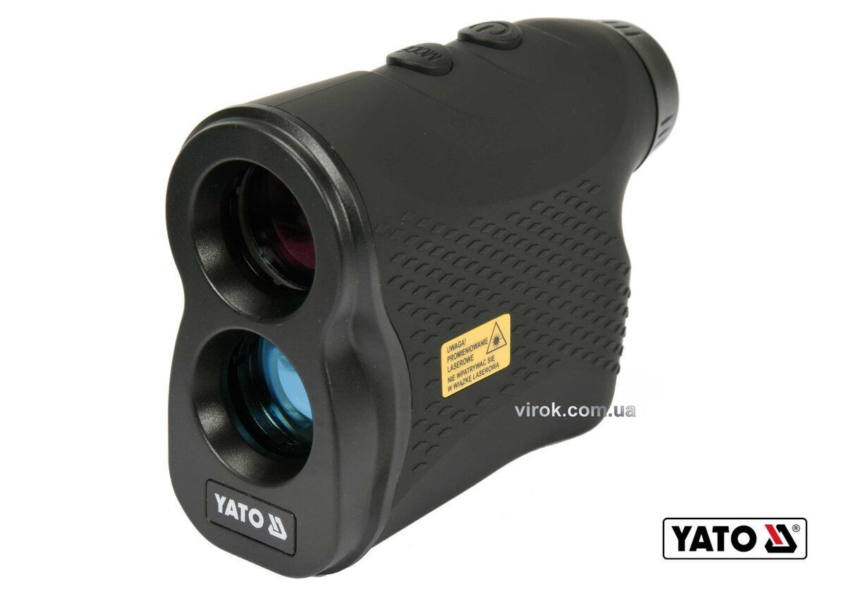 YATO Дальномір лазерний YATO: діап.вимір. довж/вис/кут/швид.-5-900 м/60°/0-300 км/год, похибка ±1м/ 