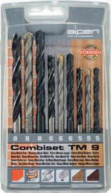 ALPEN Набор свёрл металл, камень, дерево TM9, 9 частей 0000802102100