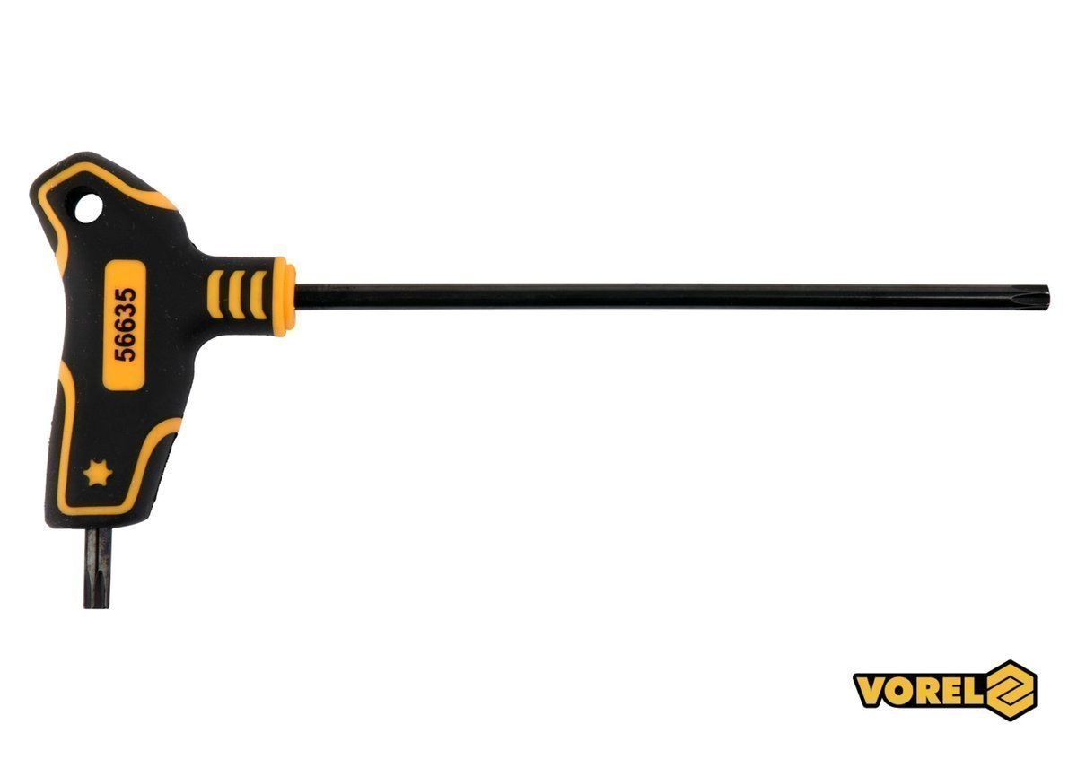 VOREL Ключ TORX : тип "Т", Т30 x 150 x 90 мм, Cr-V 6150  | 56635