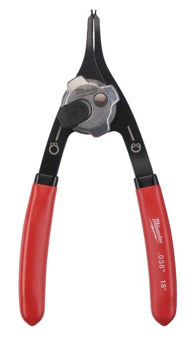 MILWAUKEE Знімач стопорних кілець 18°, 0,9мм, (стискання/розжим) | 4932492487