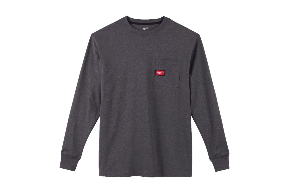 MILWAUKEE Футболка с длинными рукавами WTLSG-S серая 4933478237 | 4933478237