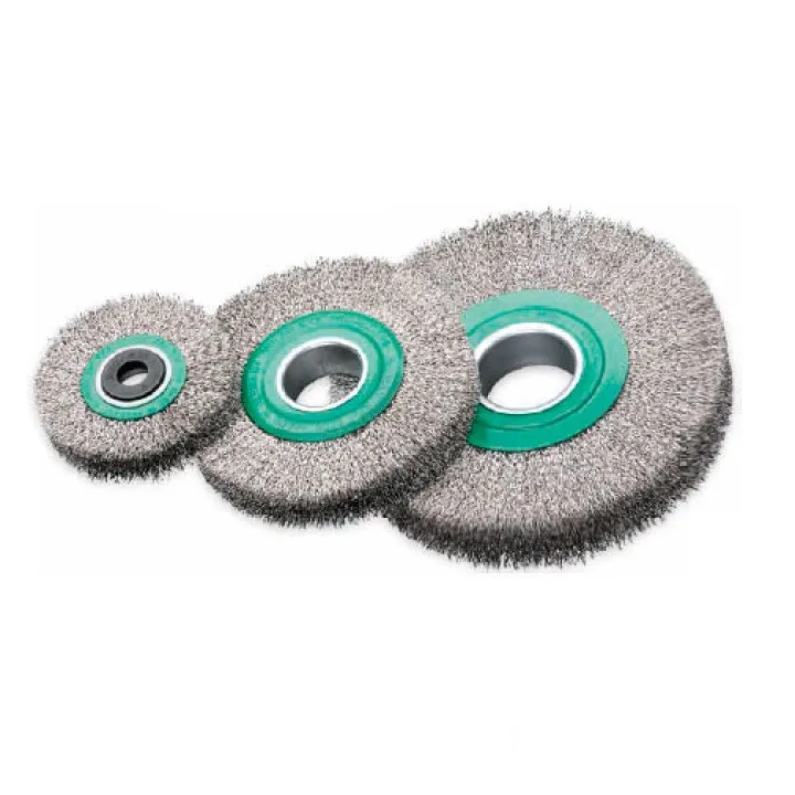 Щетка цилиндрическая 100х22х30 мм, Нержавеющая проволока 0.2 мм, 8000 об / мин LESSMANN