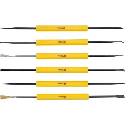 VOREL Набір інструментів для паяння , кпл. 6 шт.  | 79398