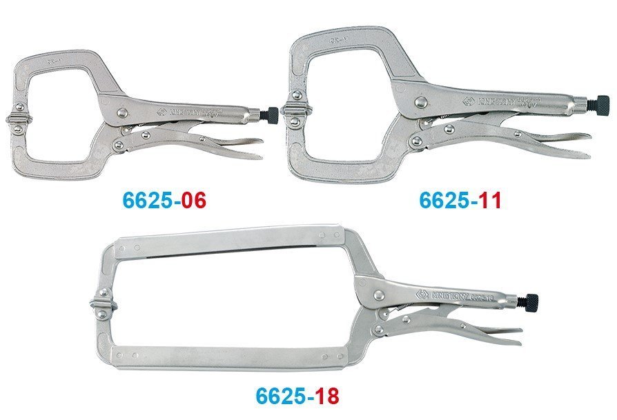 KING TONY Зажим сварочный с шарнирными губками | 6625-11