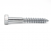 Шуруп по дереву с шестигранной головкой  5х20 Белый цинк