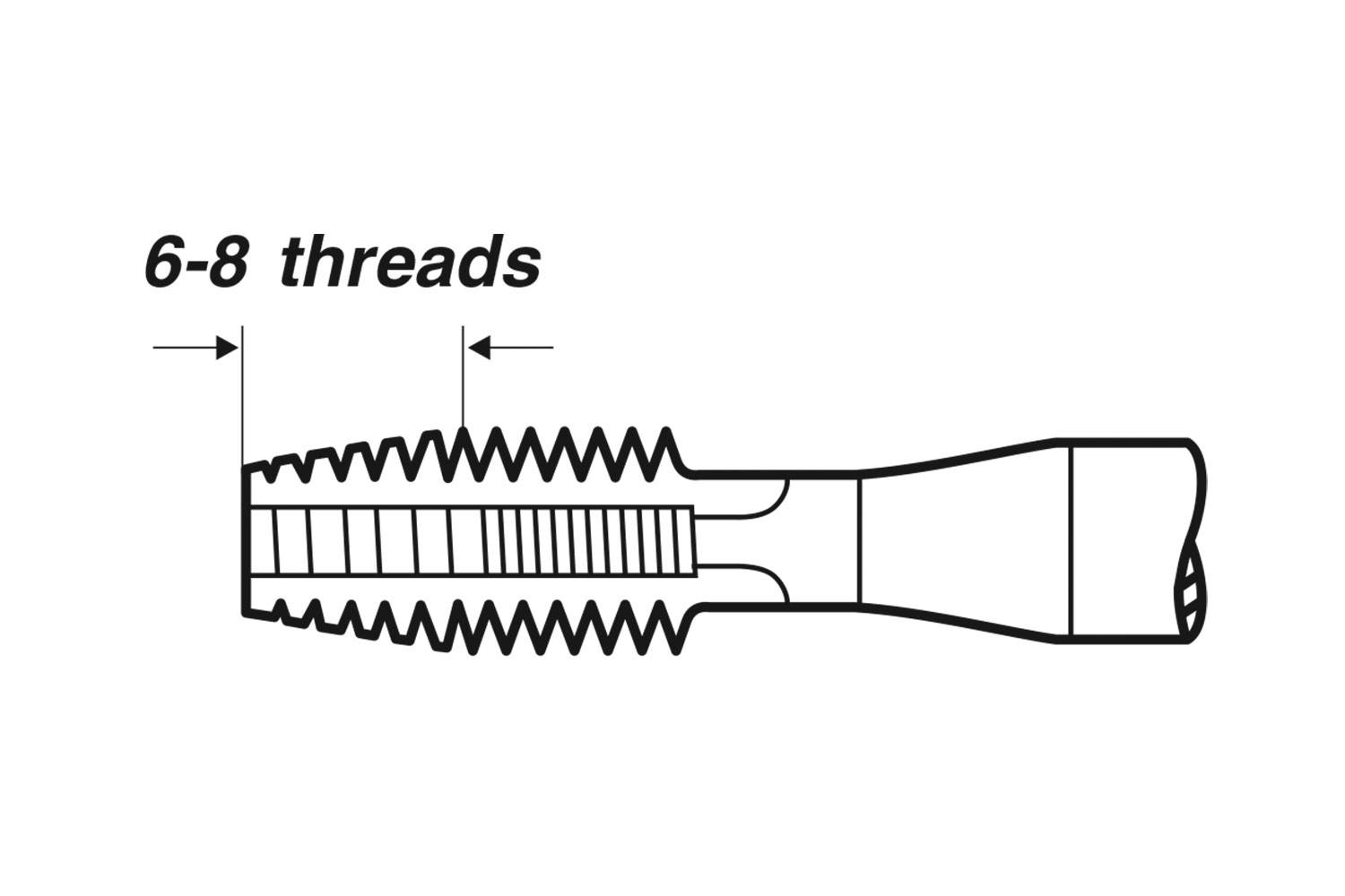 Метчик VOLKEL машинный М6х1,0 (37338)