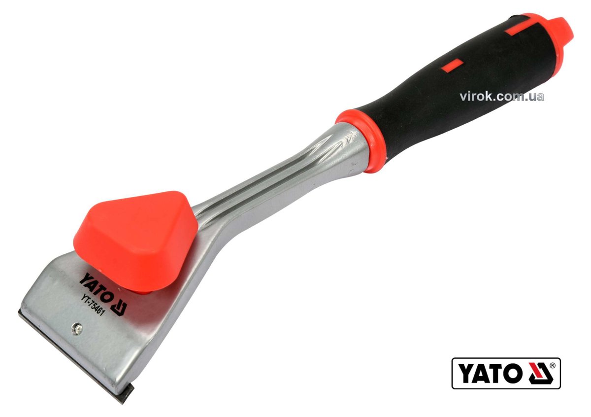 YATO Цикля-скребок з металевим корпусом і гумовою ручкою YATO: лезо-62мм, l=290мм +викр. насадка PH2