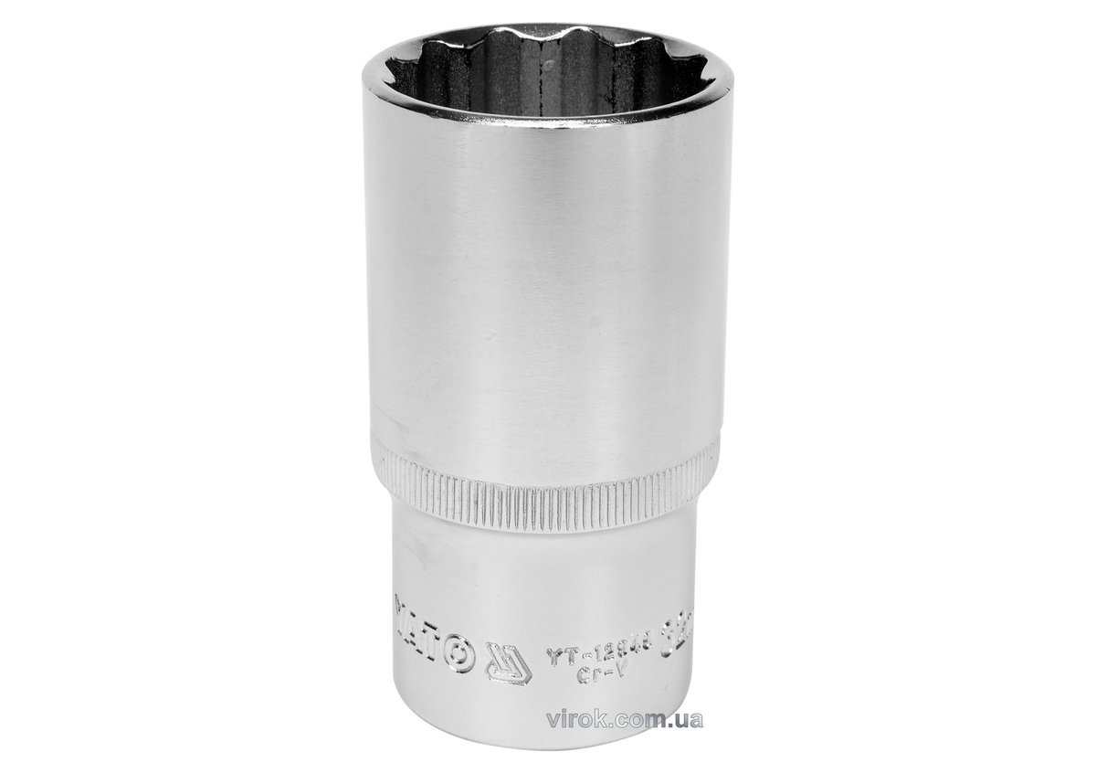 YATO Головка торцева 12-гранна YATO : подовжена, квадрат 1/2", М= 32 мм, L= 77 мм  | YT-12949