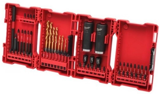 Milwaukee Набор бит и головок Shockwave 62 предмета 4932464168