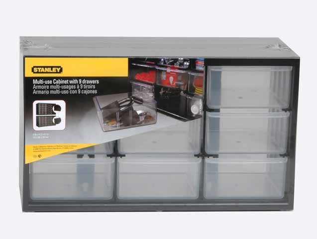 STANLEY Ящик 1-93-978 инструментальный, органайзер пластмассовый 9-секционный вертикальный
