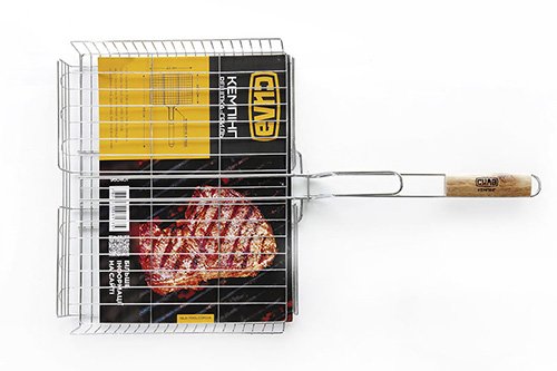 Решетка-гриль высокий борт (69x43x34,5x6,5см) СИЛА