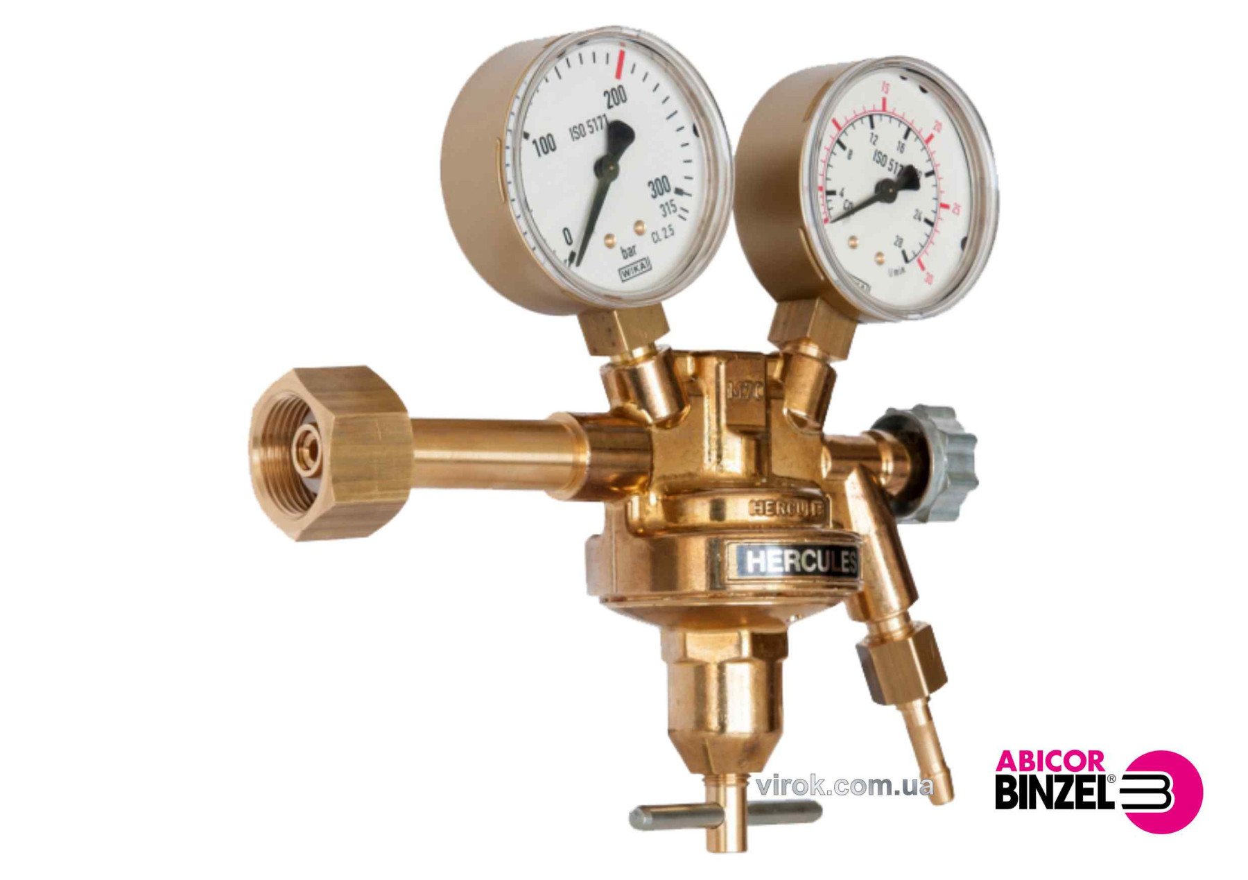 ABICOR BINZEL Редуктор : газ- CO2/Argon, пропускна здатність- 40 м³/год, роб. тиск- 3 МПа | 514.D051