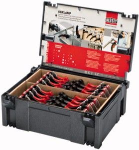 BESSEY Набор струбцин KliKlamp, струбцины 4хKli12 / Kli16 / Kli20 / Kli25, кейс 6,5 кг.