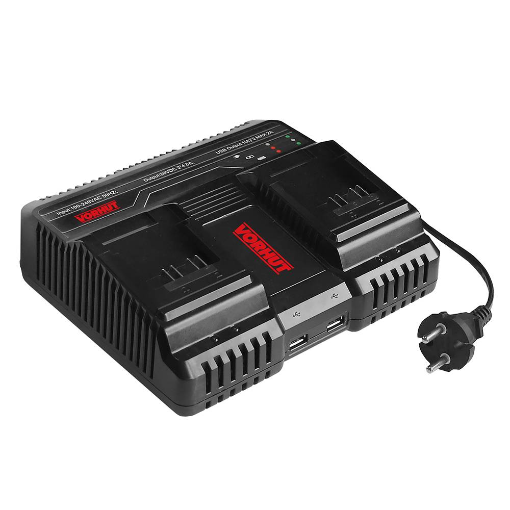 Зарядний пристрій універсальний на 2 батареї Pro VCB202 Dual Speed Vorhut | 34-193