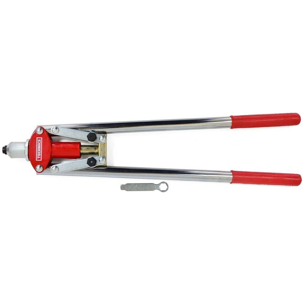 Заклепник металевий важільний, 3 змінні головки (3,2-4,8мм), 425мм Technics | 24-521