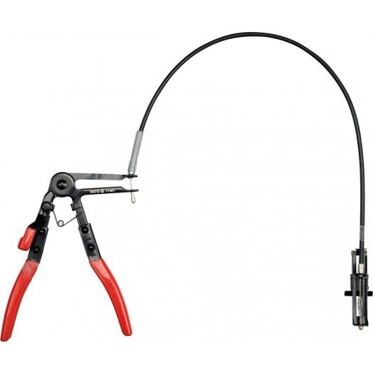 YATO Затискач хомутів YATO l= 210 мм з гнучким тросом l= 615 мм  | YT-0677