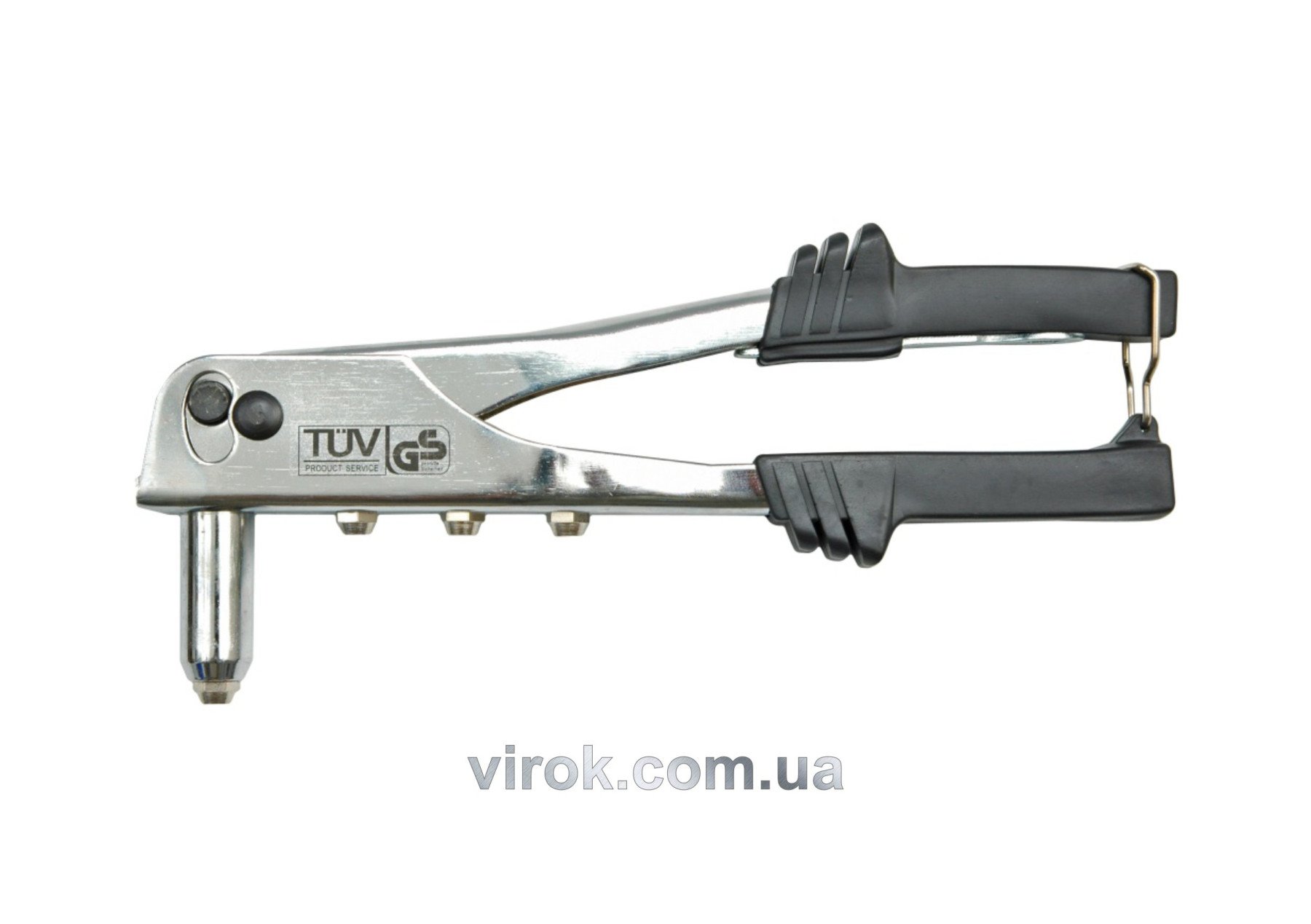 VOREL Заклепочник з металевим хромованим корпусом, l=250мм, Ø-2,4/3,2/4,0/4,8  | 70023