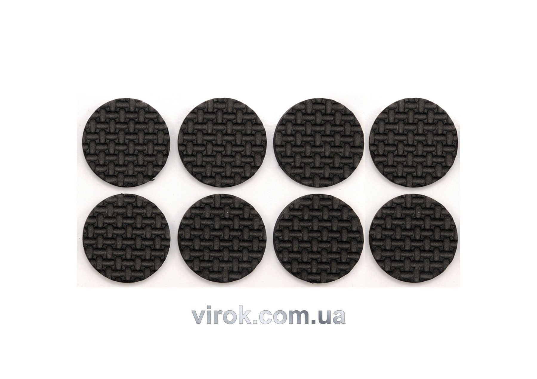 VOREL Протектор самоклеючий 38мм, набір 8шт чорні  | 74887