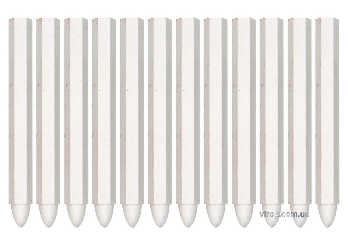 YATO Крейда маркувальна для різних поверхонь YATO : 120 x 12 мм, біла, 12 шт  | YT-69931