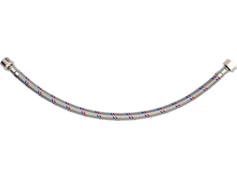 Шланг водопровідний з опліткою з нерж сталі FALA l= 400 мм, Ø= 8/12, з'єднання М-3/8" х F-3/8" 1 МПа