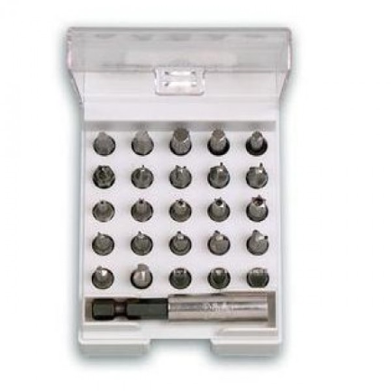 FELO Набор бит 25 мм + магнитный держатель 1/4 " С 6,3 26шт. // 02032616