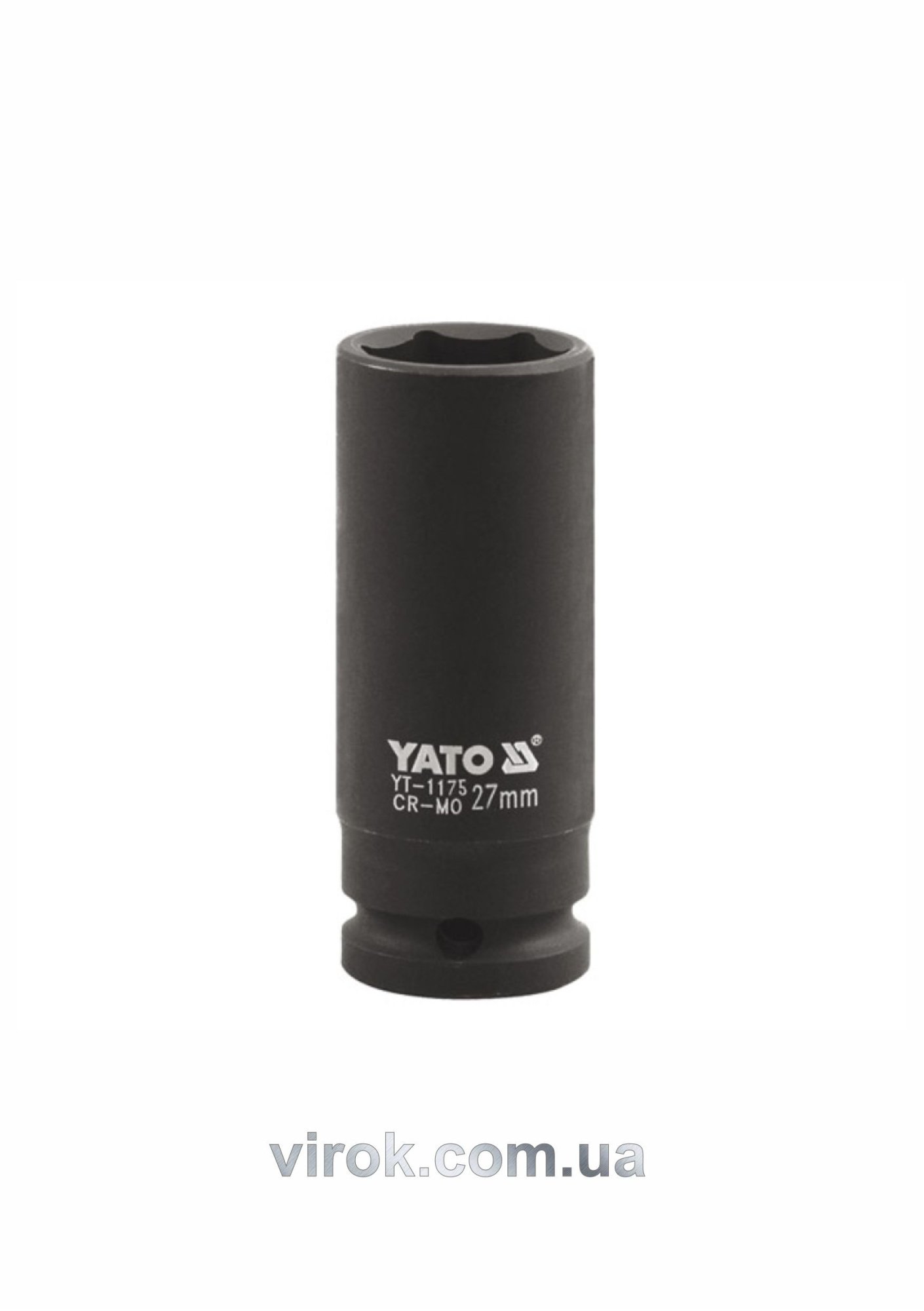 YATO Головка торцева ударна 6-гранна YATO : подовжена, квадрат 1", М= 33 мм, L= 90 мм  | YT-1178