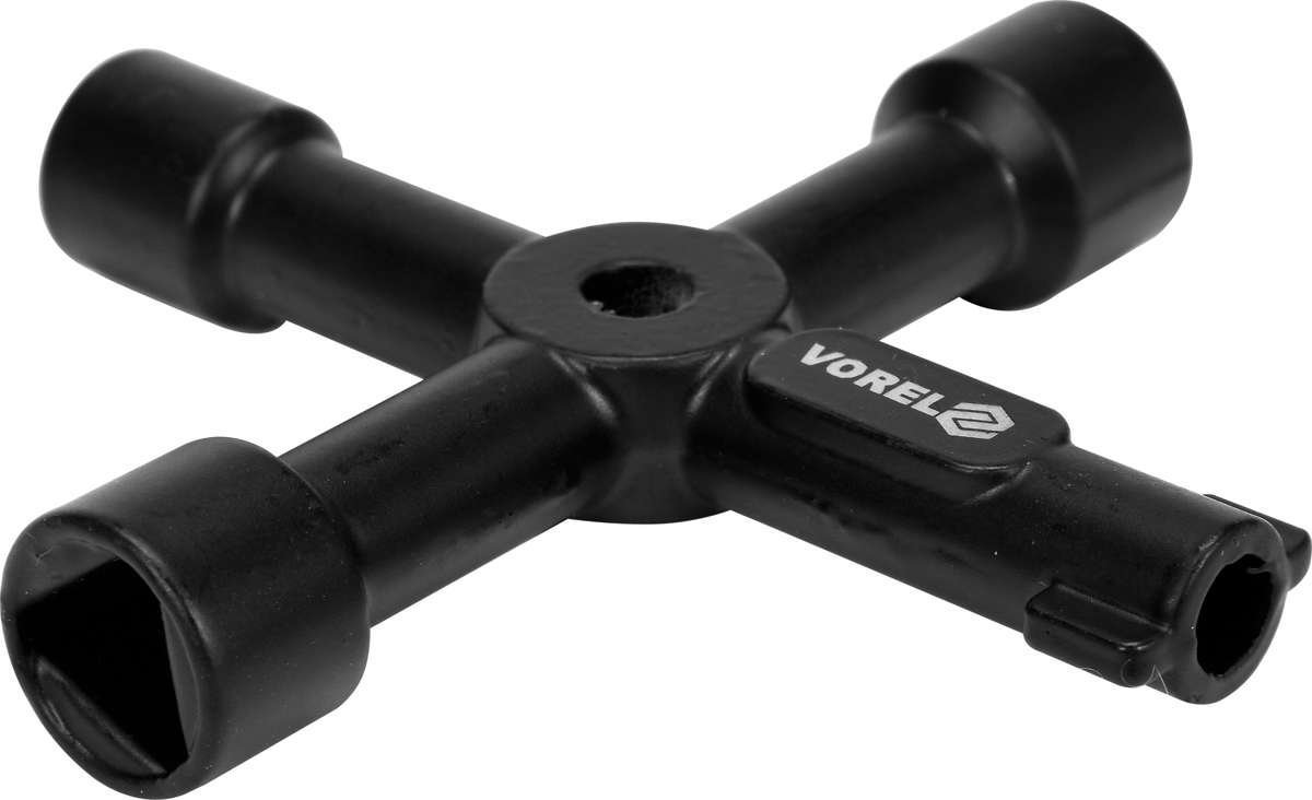 VOREL Ключ для замикання шаф в майстерні хресто-подібний, 4 види, 72х 72 мм  | 78477