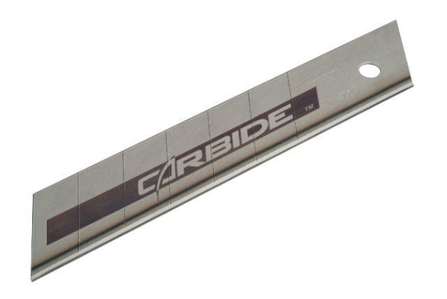 Леза запасні Carbide шириною 25 мм з сегментами, що відламуються для ножів з висувними лезами, 5 штук STANLEY STHT0-11825