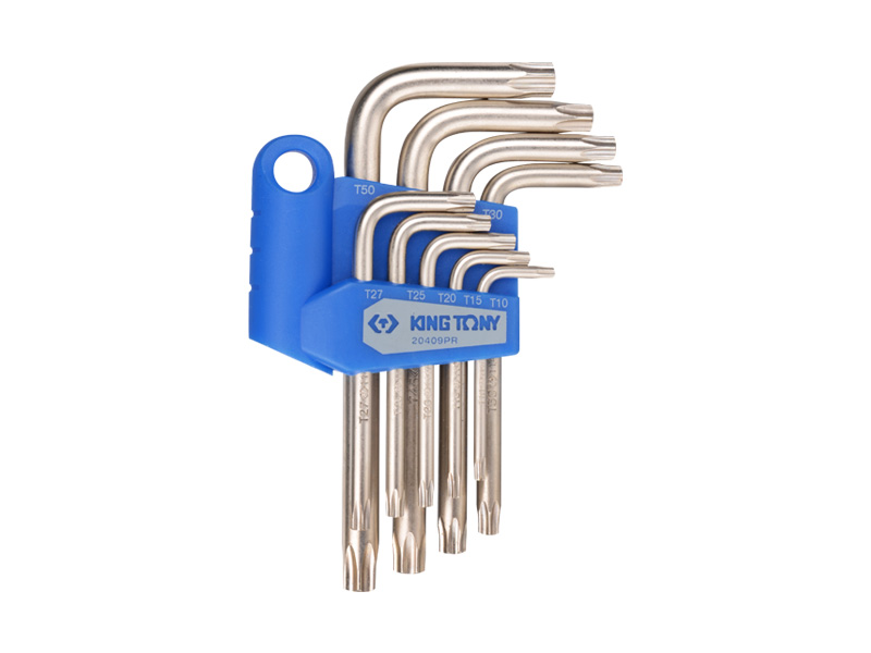 KING TONY Набор Torx 9 ед. (Т10-Т50) с отв. Г-образных | 20409PR