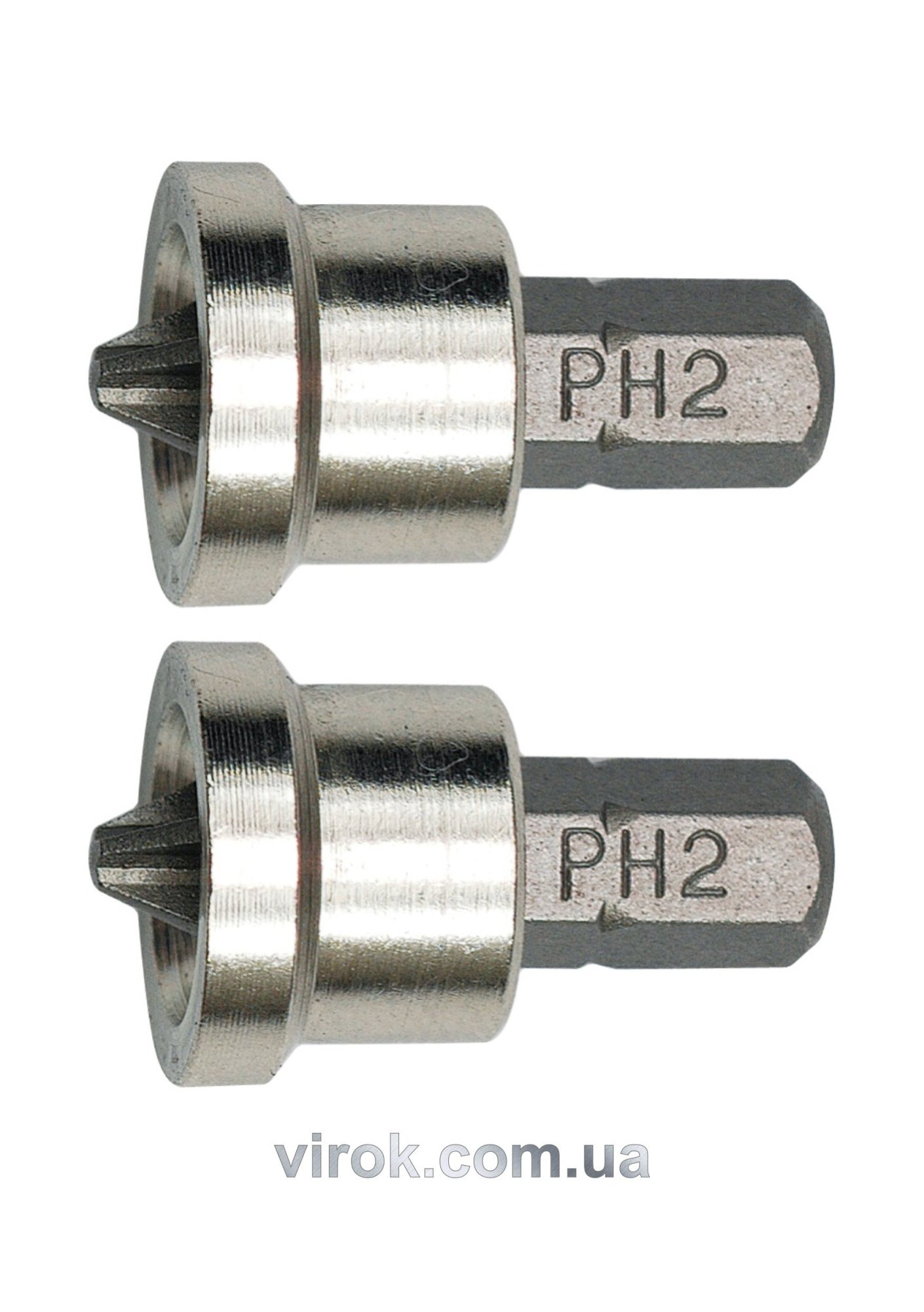 VOREL Насадка викруткова для гіпсокартону : Phillips PH2 x 25 мм. 2 (Шт/Уп.)  | 65800