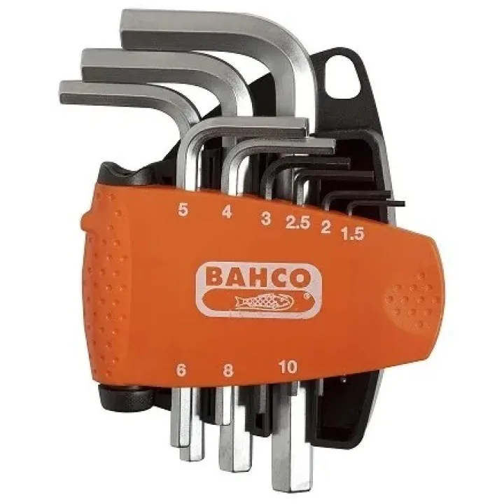 Набор ключей BAHCO шестигранный 1,5-10 мм, хром-ванадиевая сталь, 9шт. (арт. BE-9778)