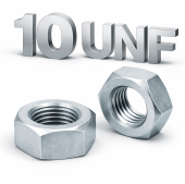 Гайка DIN 934 7/16 Grade 8 (~10) цинк UNF 20