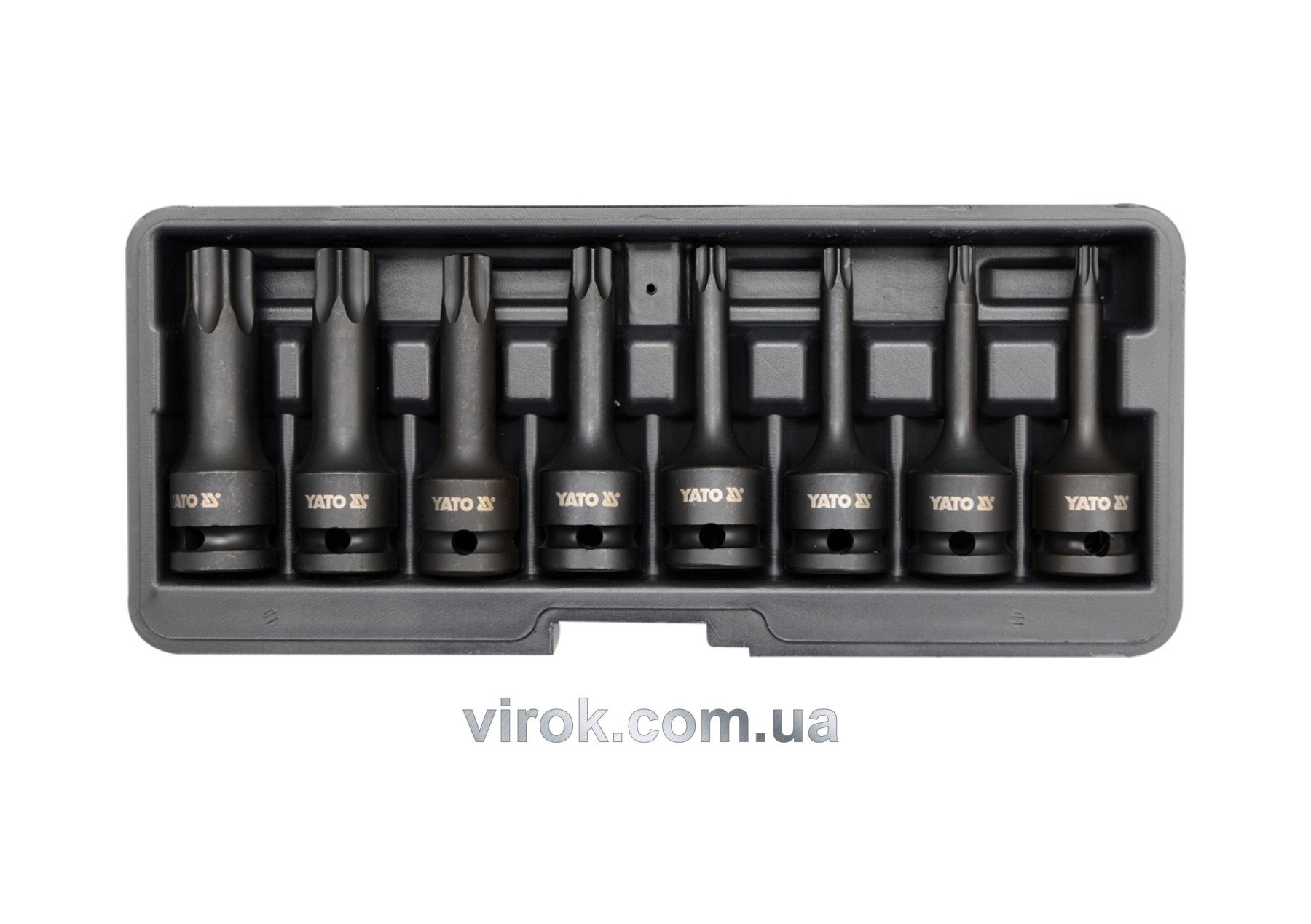 YATO Набор ударных бит Torx 1/2' 8пр YT-1065