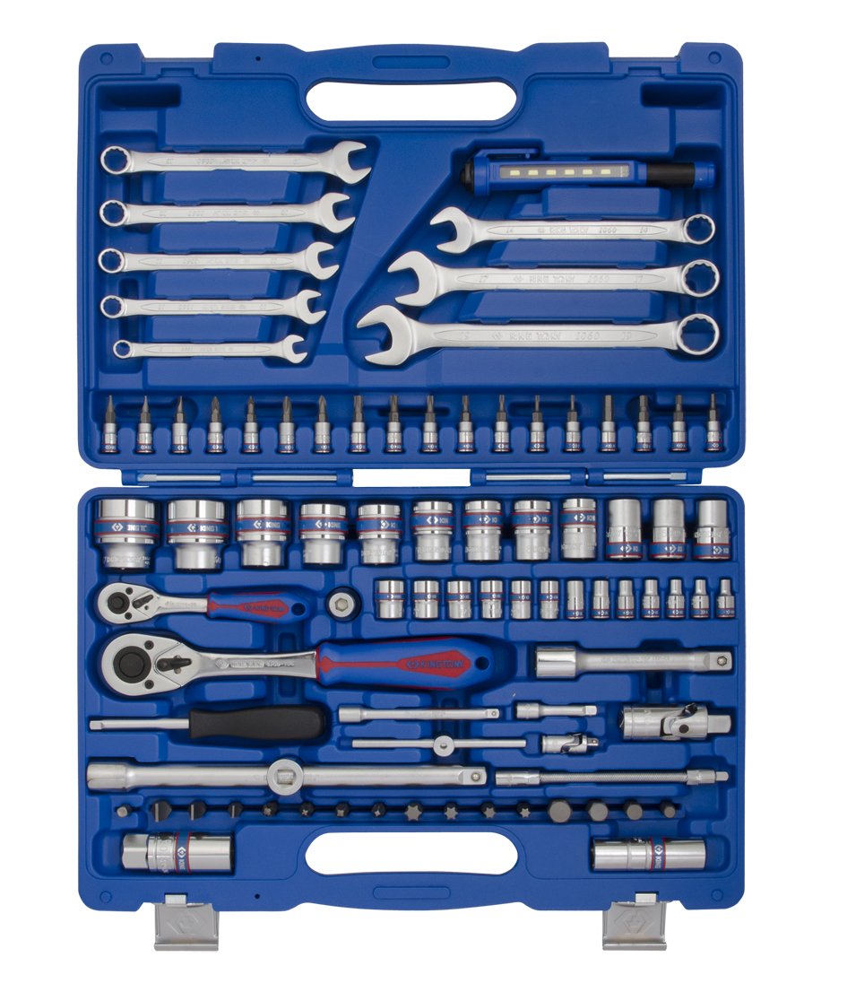 KING TONY Набор инструментов универсальный 83 ед. 1/4"+1/2" 6-ти гранные | SC7583MR