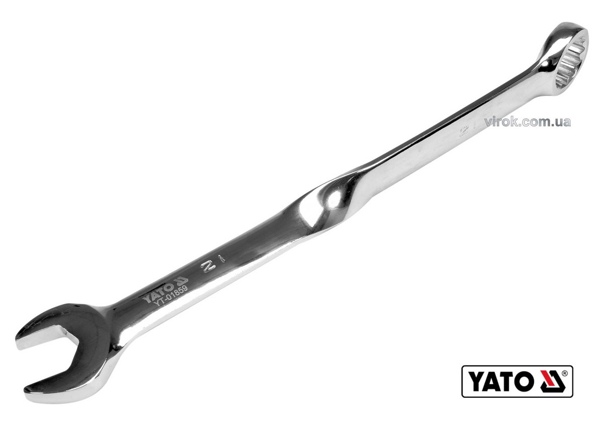 YATO Ключ ріжково-накидний, кручений 90° YATO : М= 21 x 283 мм, Cr-V  | YT-01859
