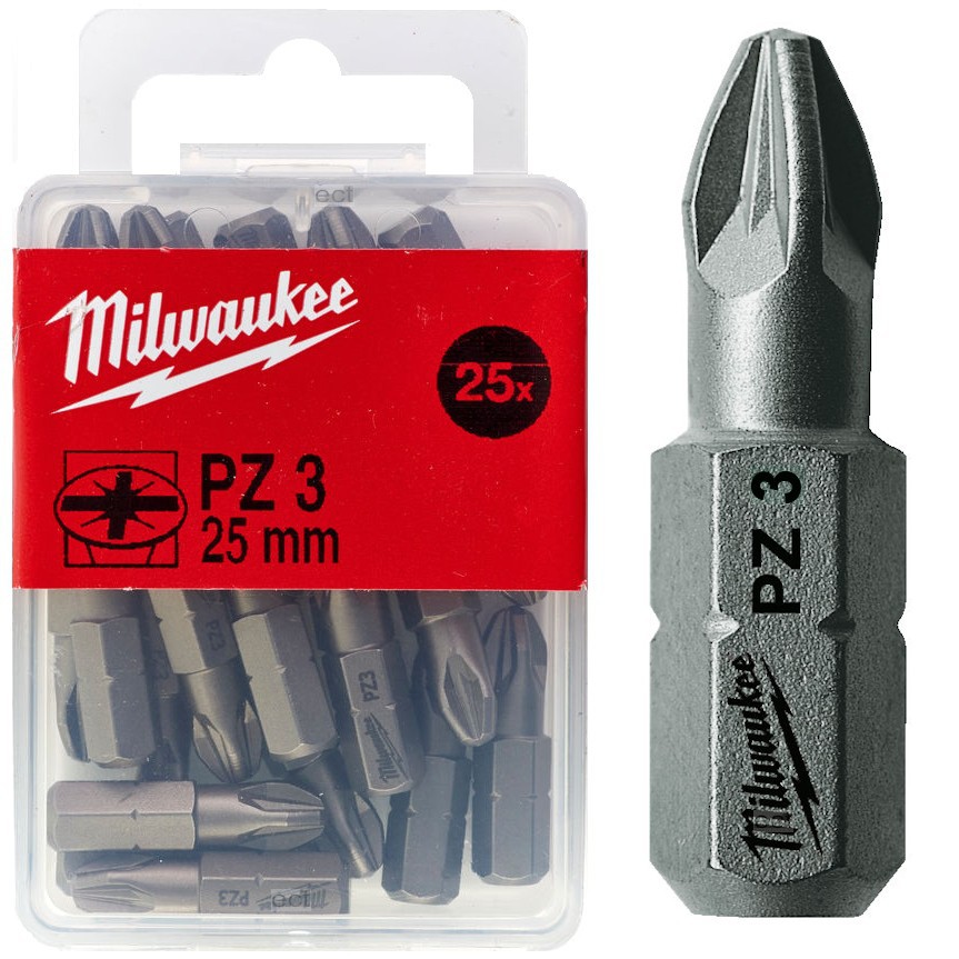 MILWAUKEE Біта , PZ3, 25мм, (25шт) | 4932399591