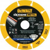 DeWALT Круг отрезной по металлу 125x1,3x22,23мм (DT40252)