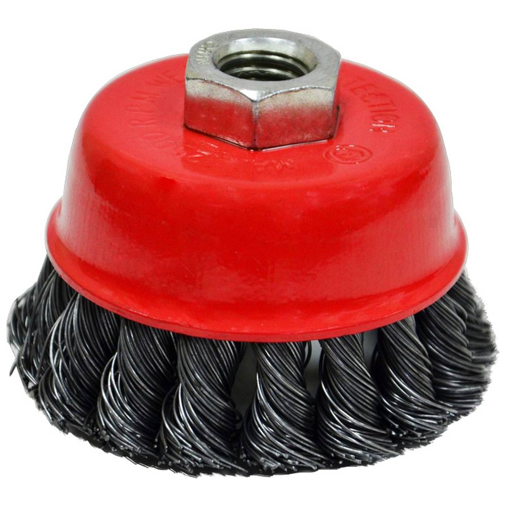 Щітка крацовка Чашка закручена, 100мм Spitce | 18-192