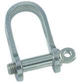 Скоба такелажна плоска, нержавіюча сталь А4 (AISI 316) /// 8297