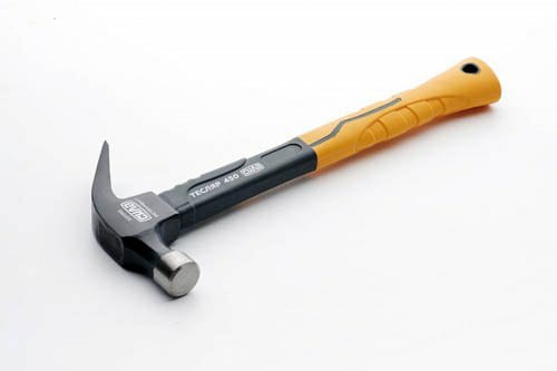 Молоток-гвоздодер с фиберглассовой рукояткой ТЕСЛЯР (560гр) СИЛА