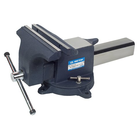 KING TONY Тиски слесарные стальные 5 дюймов (130 мм) 360° | 9TZ11-05