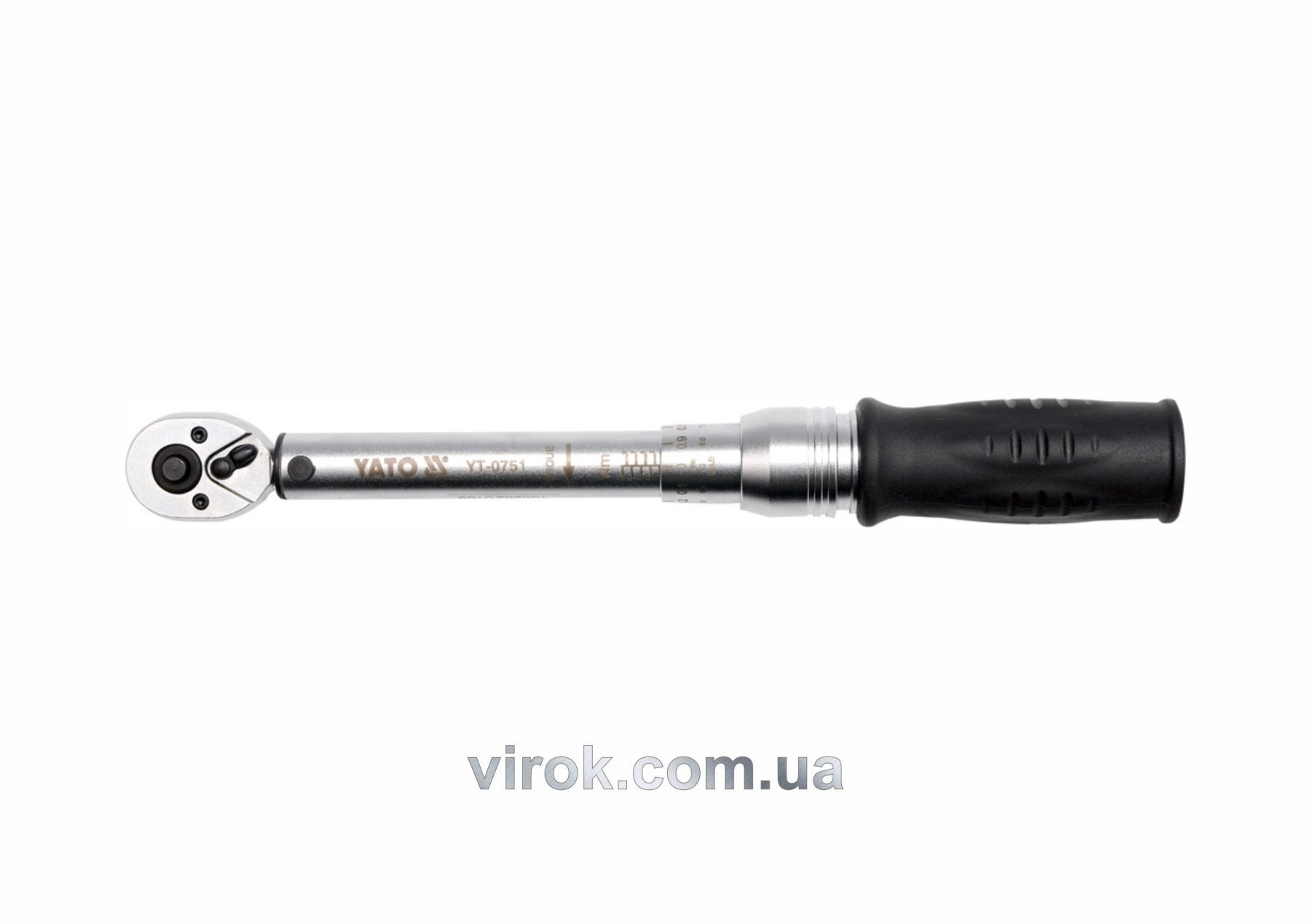 YATO Ключ динамометричний YATO : квадрат 1/4", F= 2- 10 Нм, L= 281 мм  | YT-0751